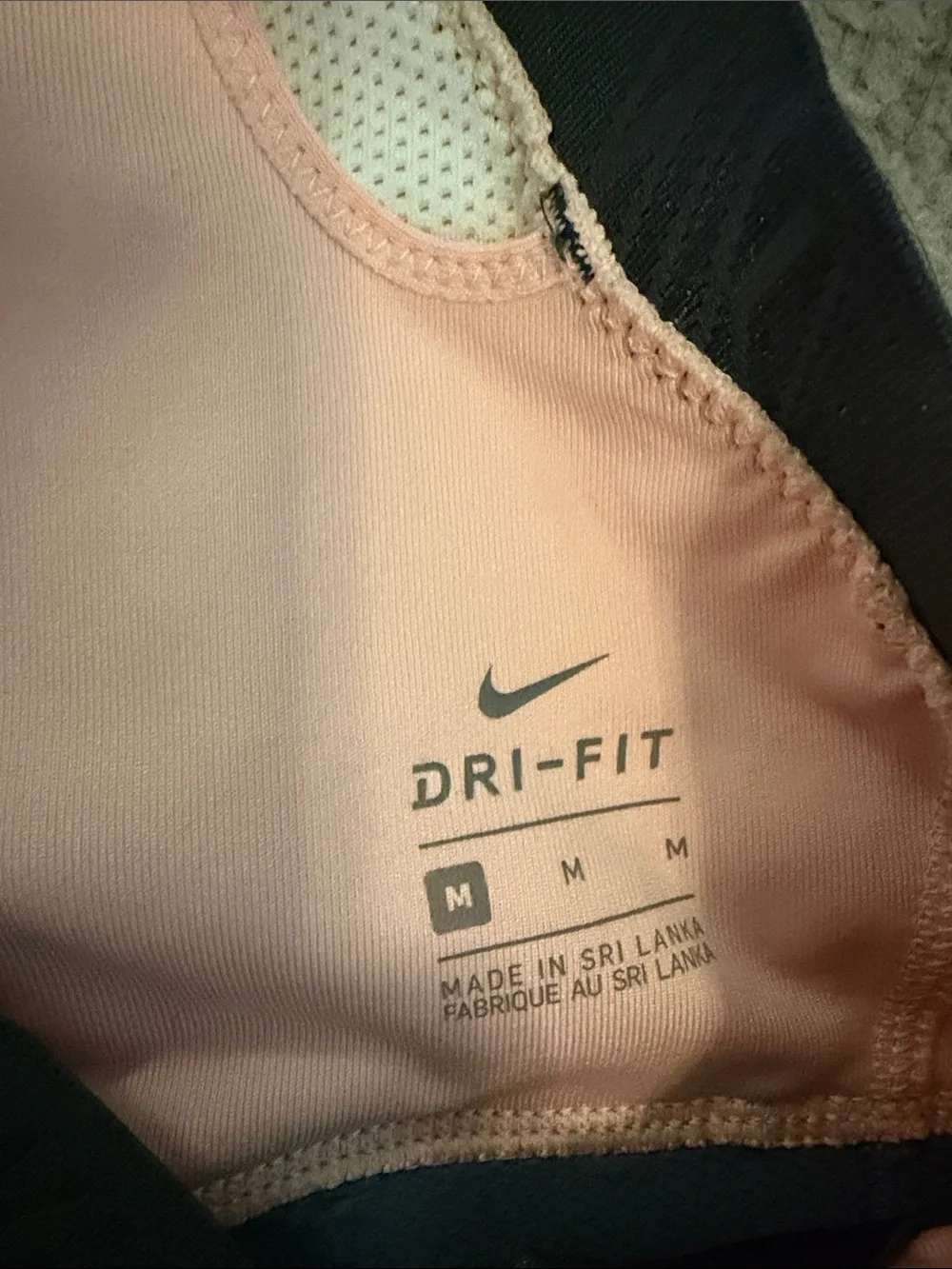 Nike Pink Sports Bra with Gray Band
